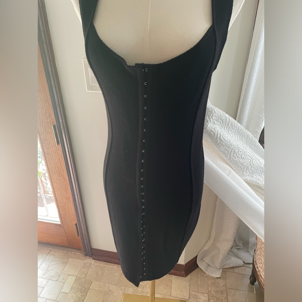 BB Dakota Black Women's Eyelet Knit Dress NWT Sexy Black - Picture 3 of 8